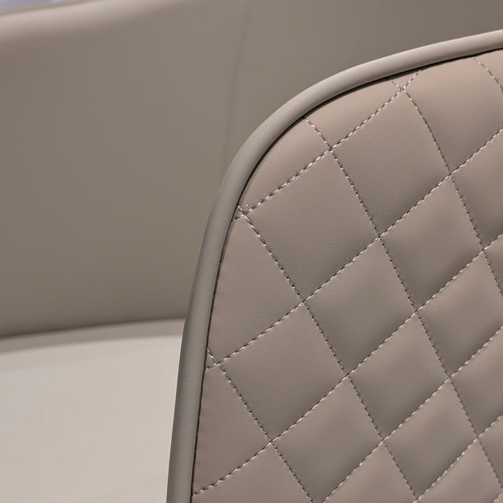 RYLIE Quilted Leathaire Dining Chair