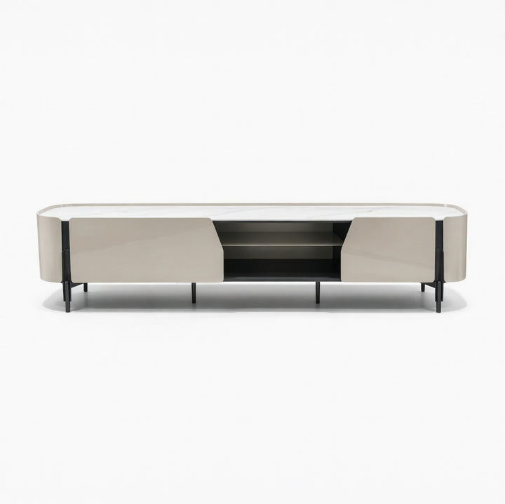ISAMBARD Sleek Art Stone Media Console