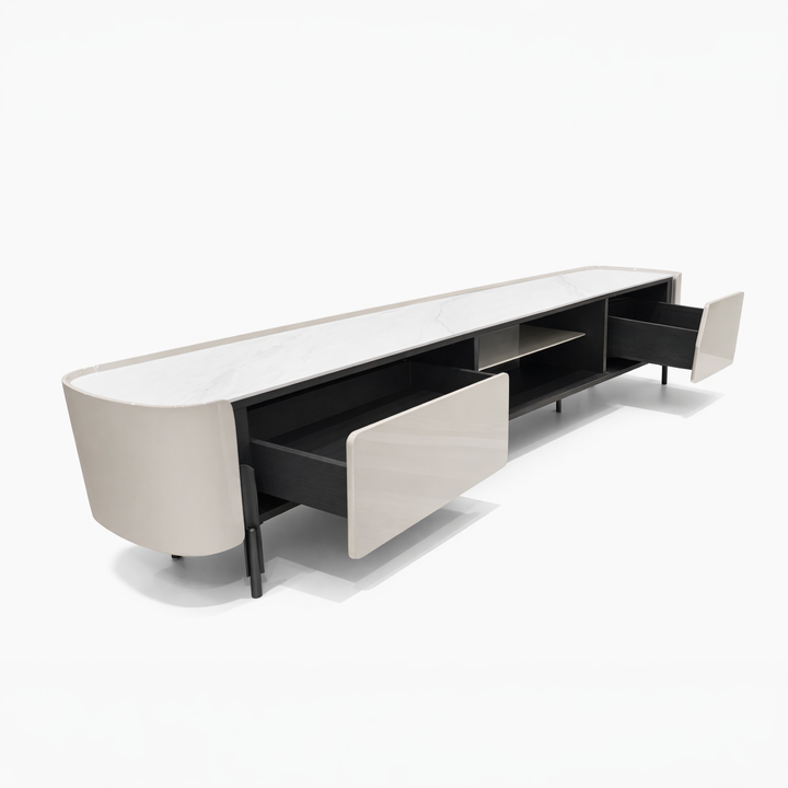 ISAMBARD Sleek Art Stone Media Console