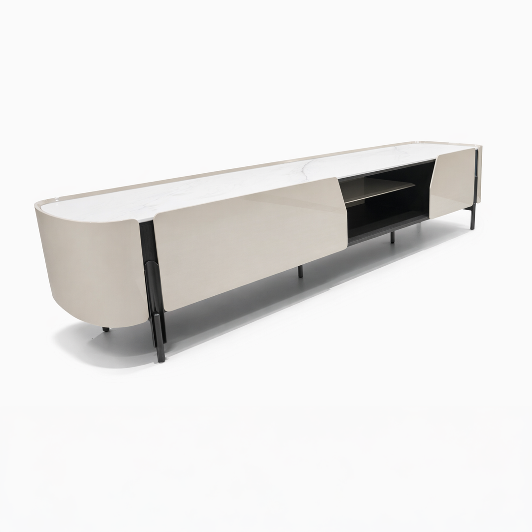ISAMBARD Sleek Art Stone Media Console