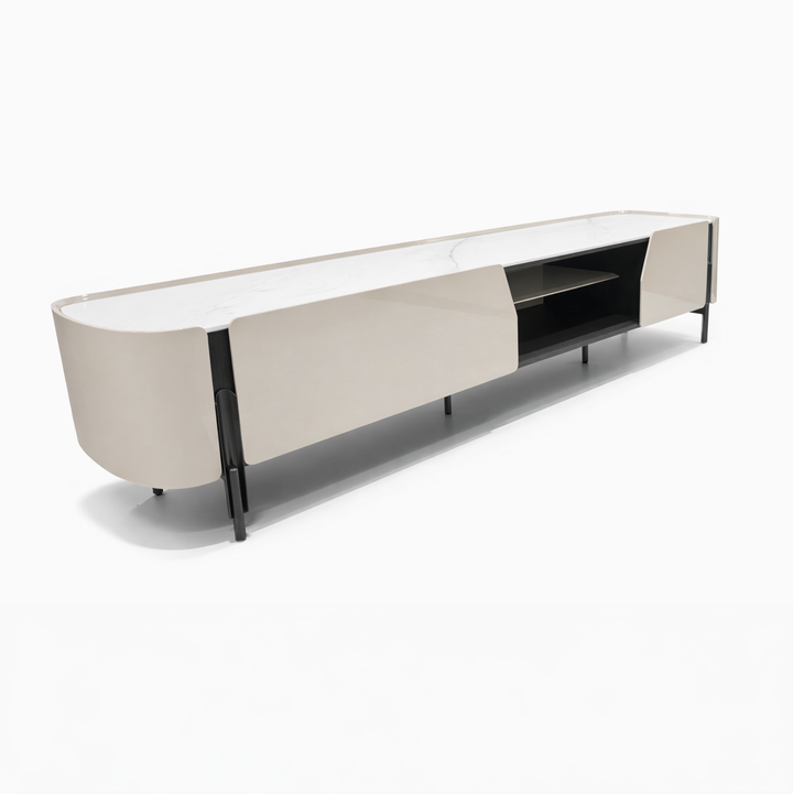 ISAMBARD Sleek Art Stone Media Console