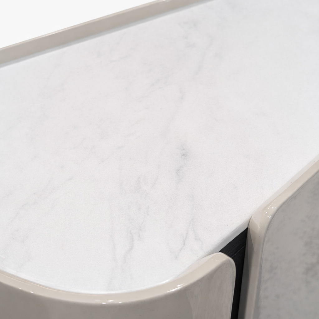 ISAMBARD Sleek Art Stone Media Console
