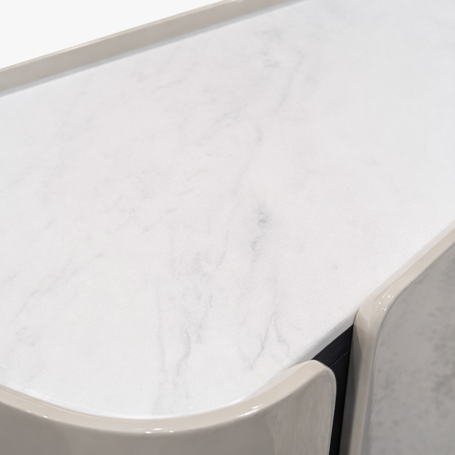 ISAMBARD Sleek Art Stone Media Console