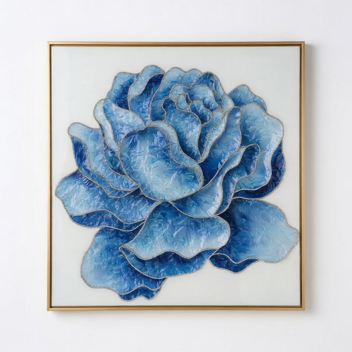 LEILANY Sparkling Blue Rose Painting