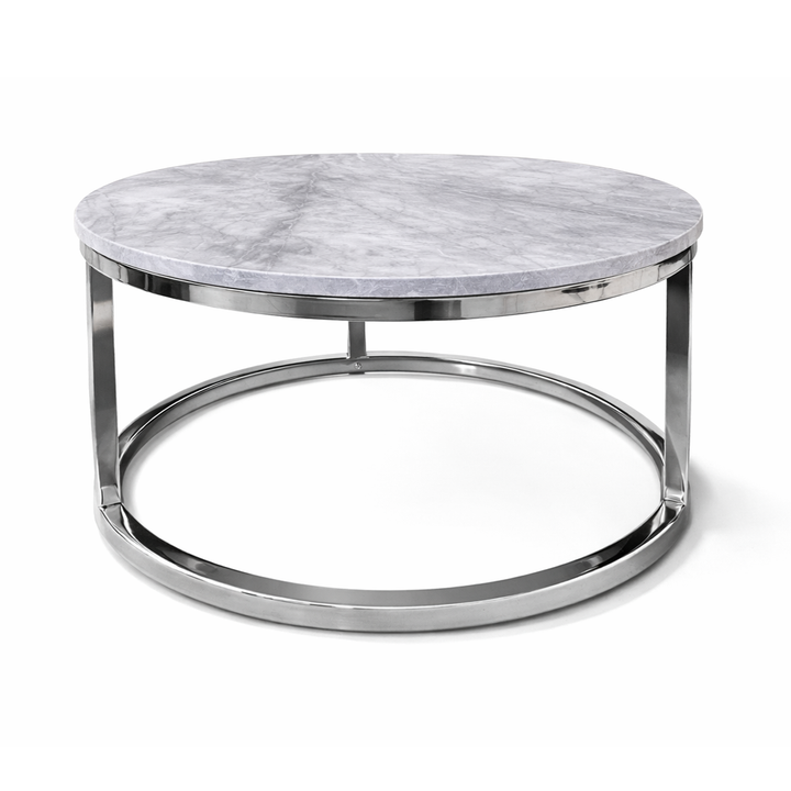 TAVION Modern Grey Circular Nesting Table
