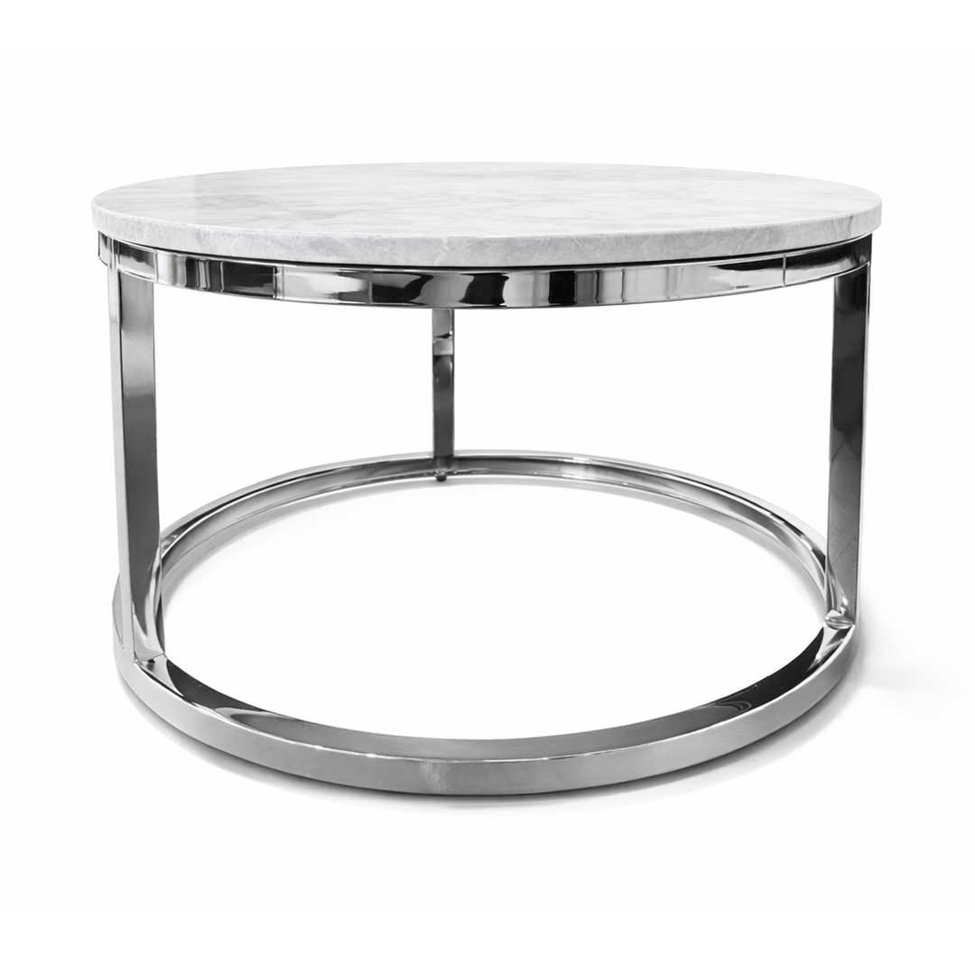 TAVION Modern Grey Circular Nesting Table