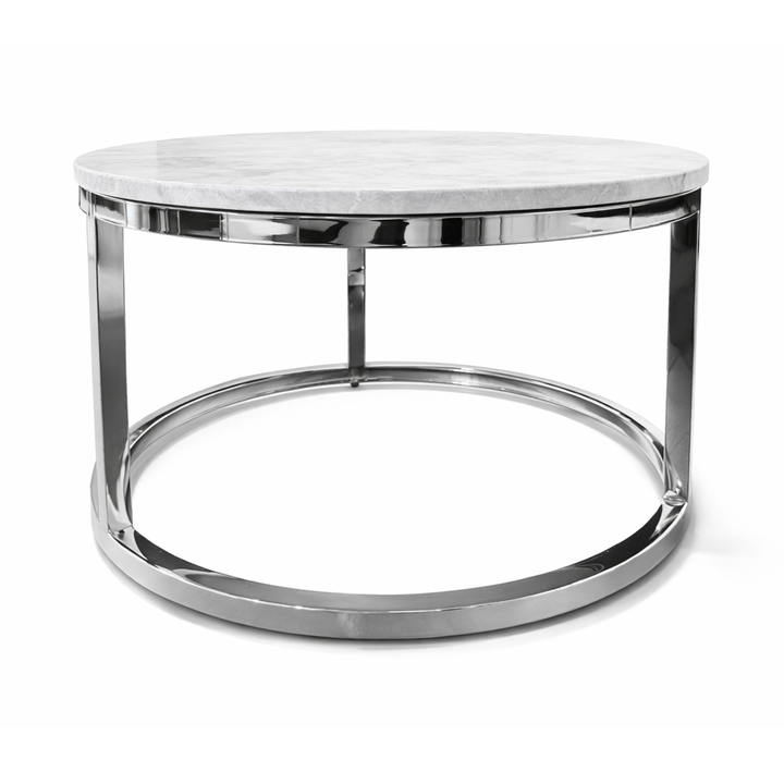 TAVION Modern Grey Circular Nesting Table