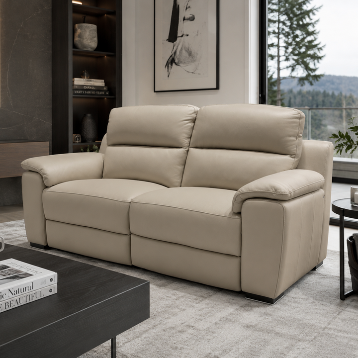 TAYLOR Full Leather Power Motion Sofa