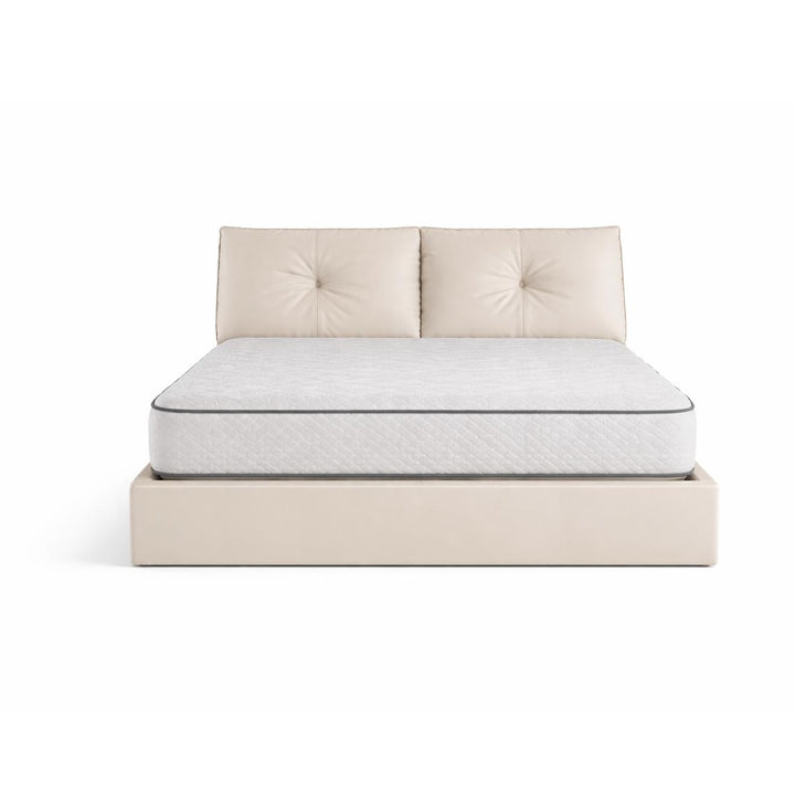 TOM Lift-Up Sand Beige Platform Bed
