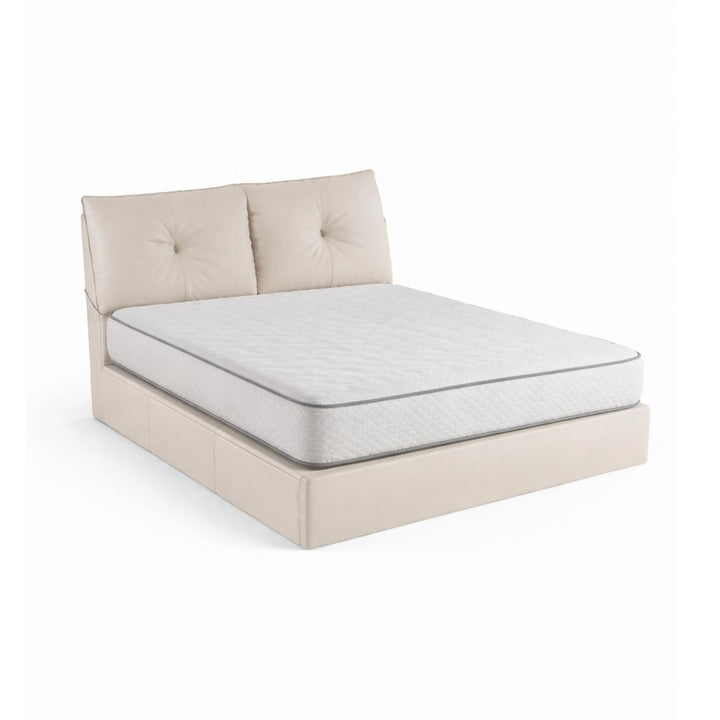 TOM Lift-Up Sand Beige Platform Bed