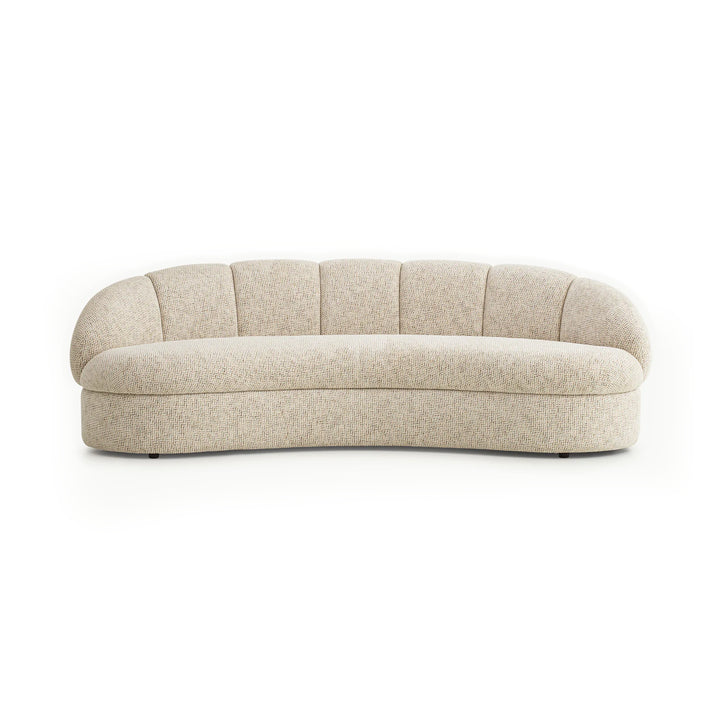 ULRIKA Curved Tweed Sofa