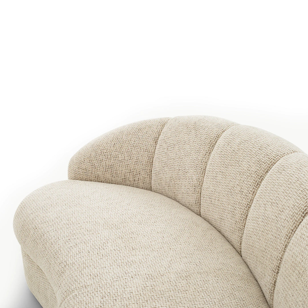 ULRIKA Curved Tweed Sofa