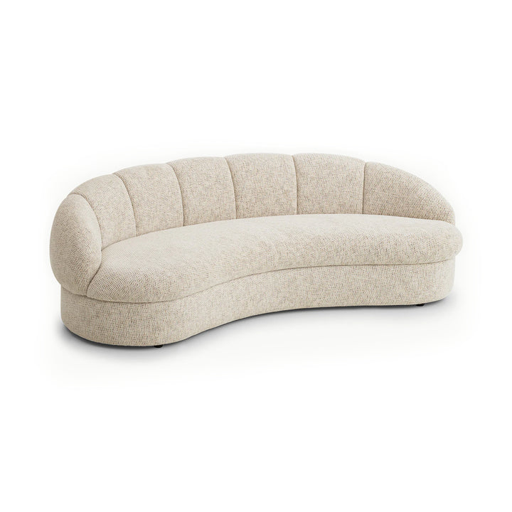 ULRIKA Curved Tweed Sofa