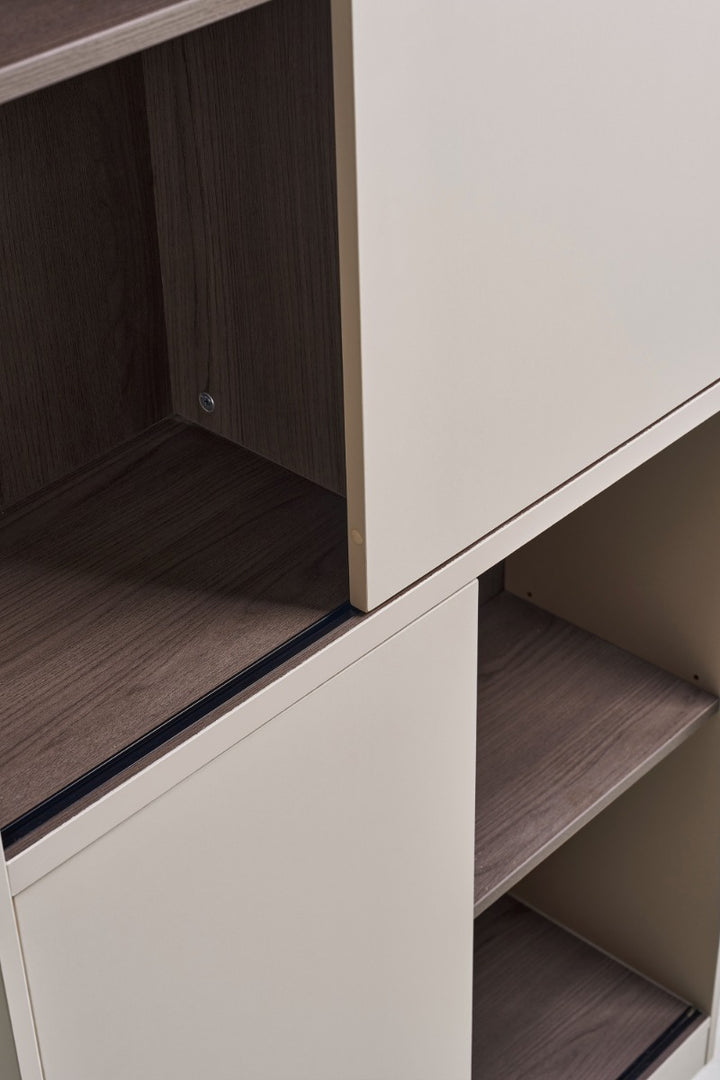 GRIFFIN 80cm Sliding Door Book Shelves