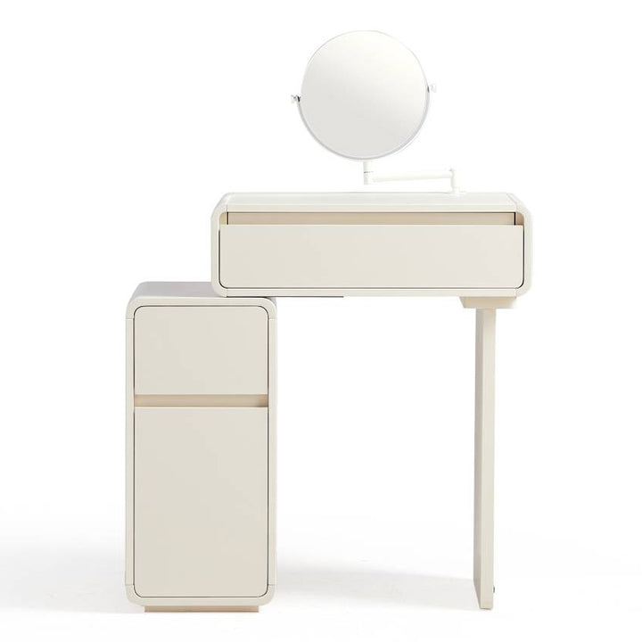 KARTER 80cm White Dresse And Dressing Stool