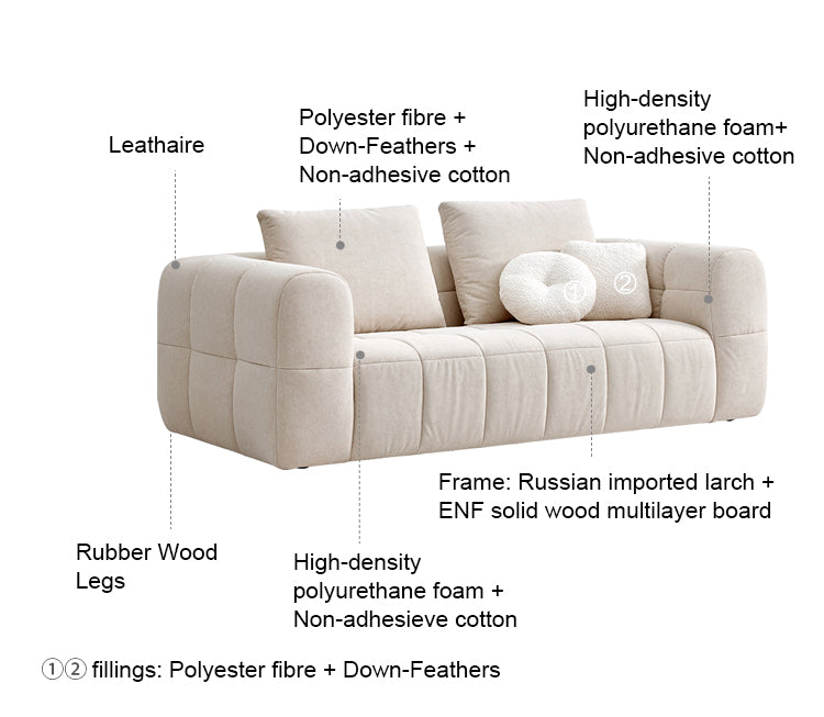 GRACE Pet-Friendly Fabric Sofa