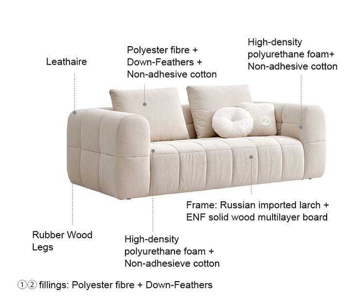 GRACE Pet-Friendly Fabric Sofa