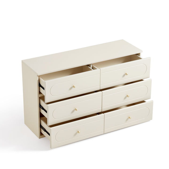 KNOZ Sleek Off-White Storage Sideboard