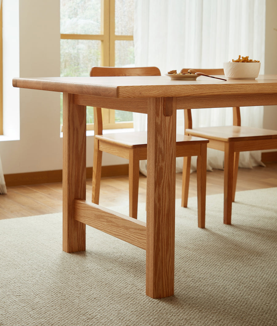 EVELYN Solid Oak Dining Table