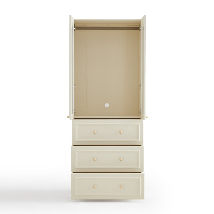 VICHY 200cm Glass Two Door Wardrobe