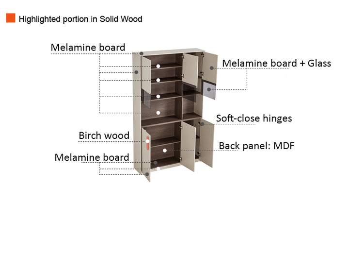 GRIFFIN 120cm Regular Book Shelves