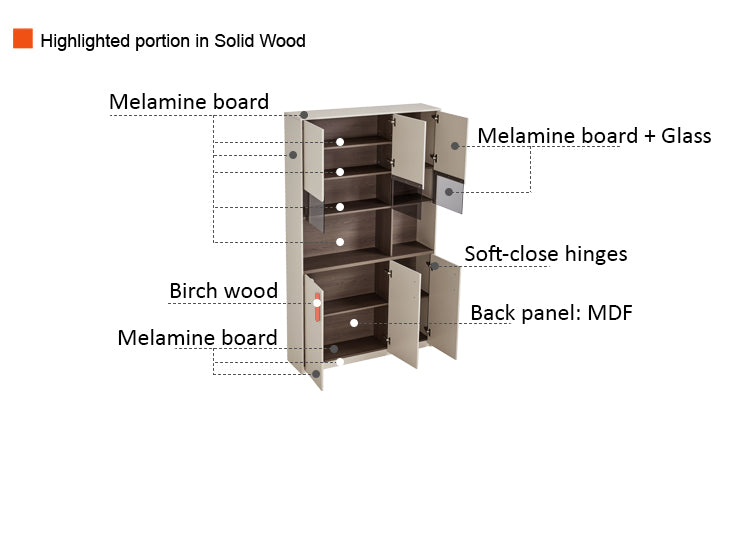 GRIFFIN 120cm Regular Book Shelves