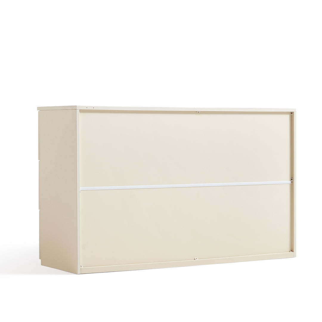 KNOZ Sleek Off-White Storage Sideboard