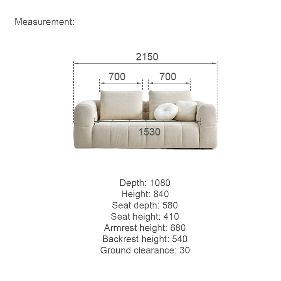 GRACE Pet-Friendly Fabric Sofa