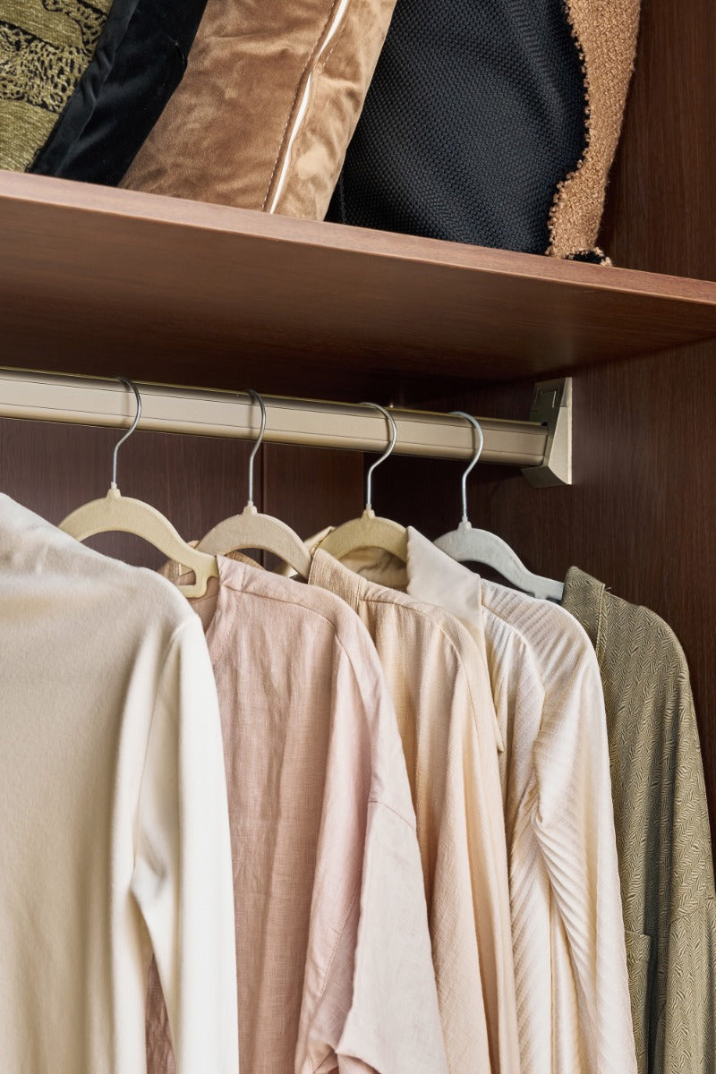 KRISTINA 240cm Five Door Walnut Color Wardobe