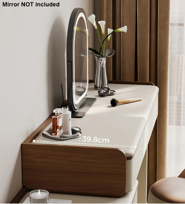 KIERAN Grey 3 Drawer Vanity Table