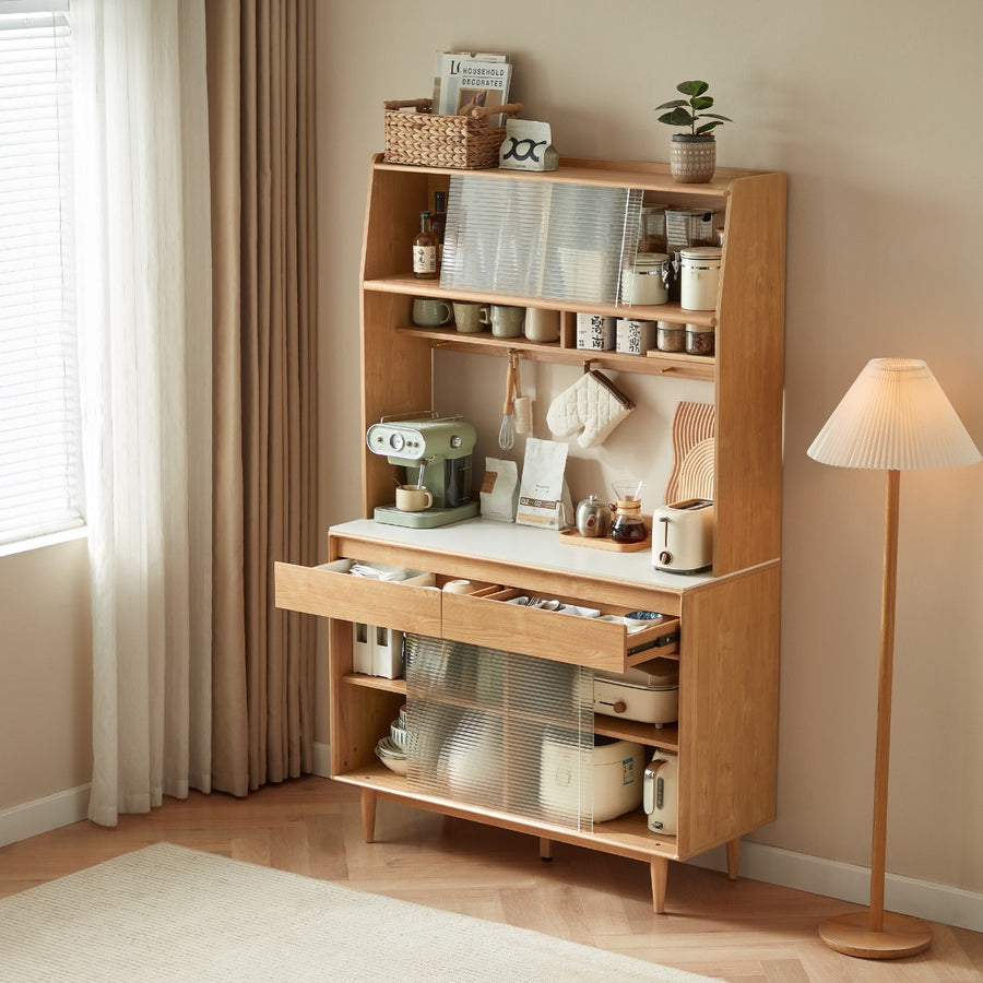 JOSHUA 120cm Wood Color Sideboard Set