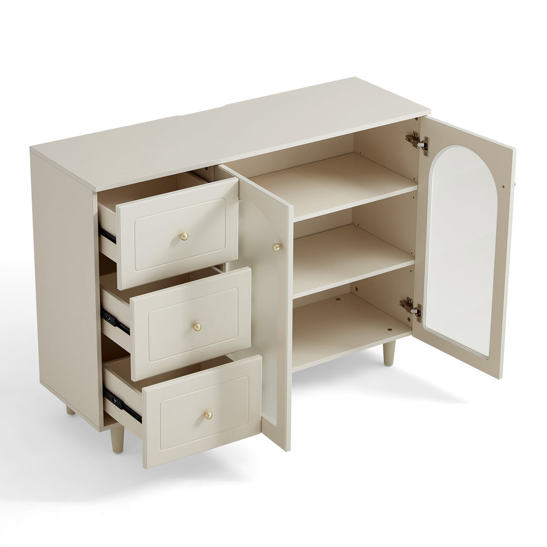 COLUMBUS Glass Door Side Cabinet