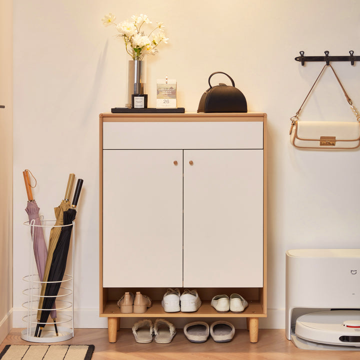STANLEY Compact Two-Door Shoe Cabinet