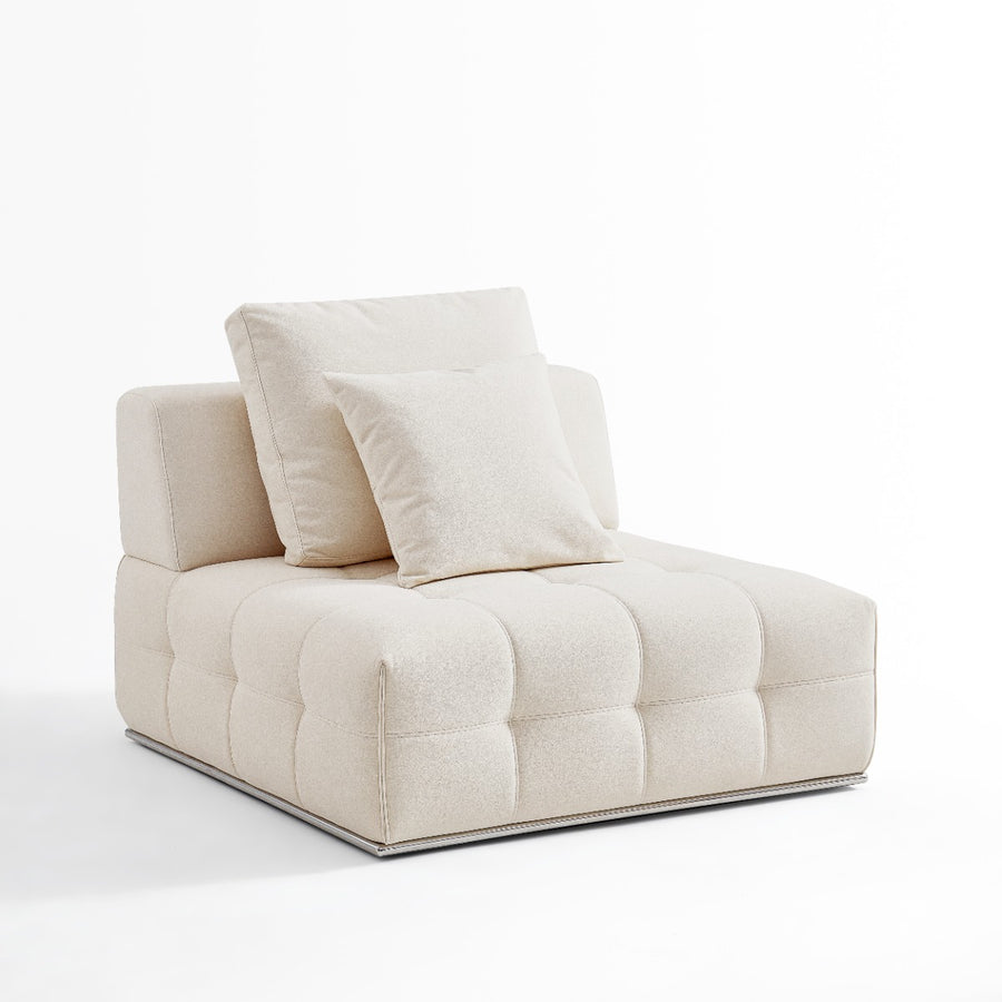 PITAYA 1 Seater Fabric Sofa white 1 Seater