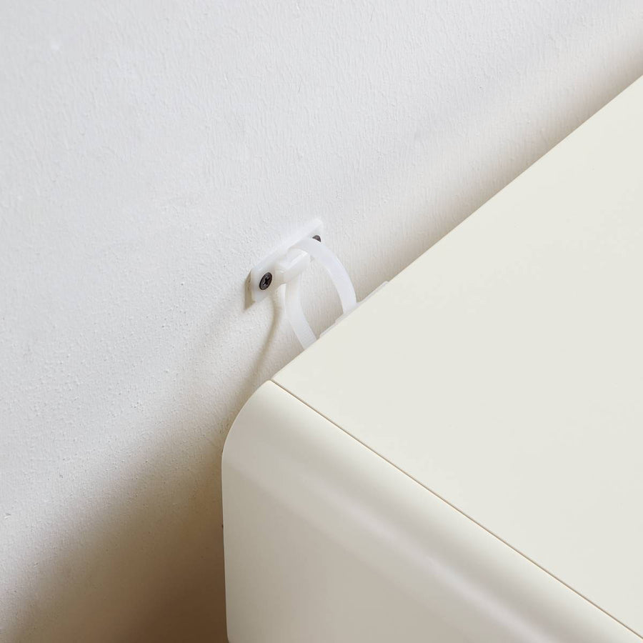 KARTER 80cm White Dresse And Dressing Stool