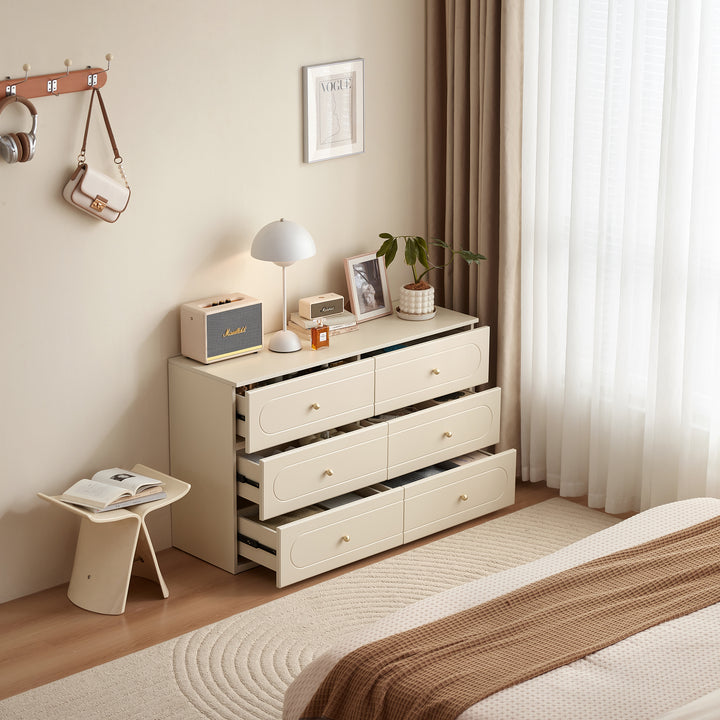 KNOZ Sleek Off-White Storage Sideboard