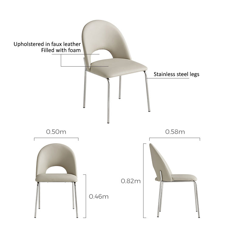 MATILDA Plush Wide Seating Dining Chair