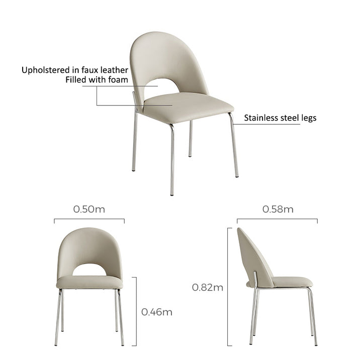 MATILDA Plush Wide Seating Dining Chair