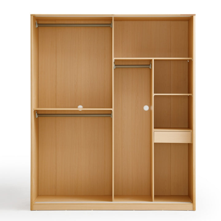 SEVILLE 160cm Wood Color Wardrobe
