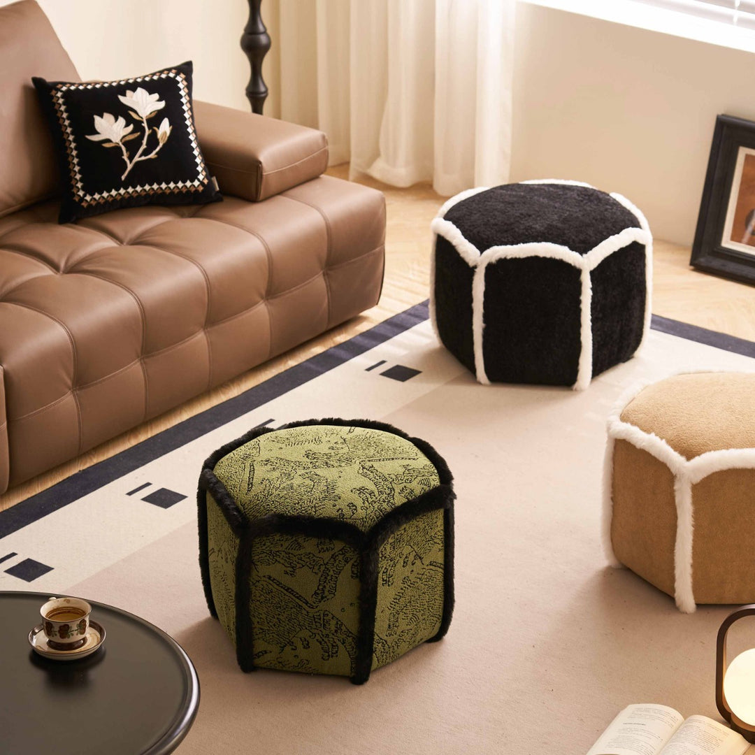 ALESSIA Sherpa Comfort Ottoman