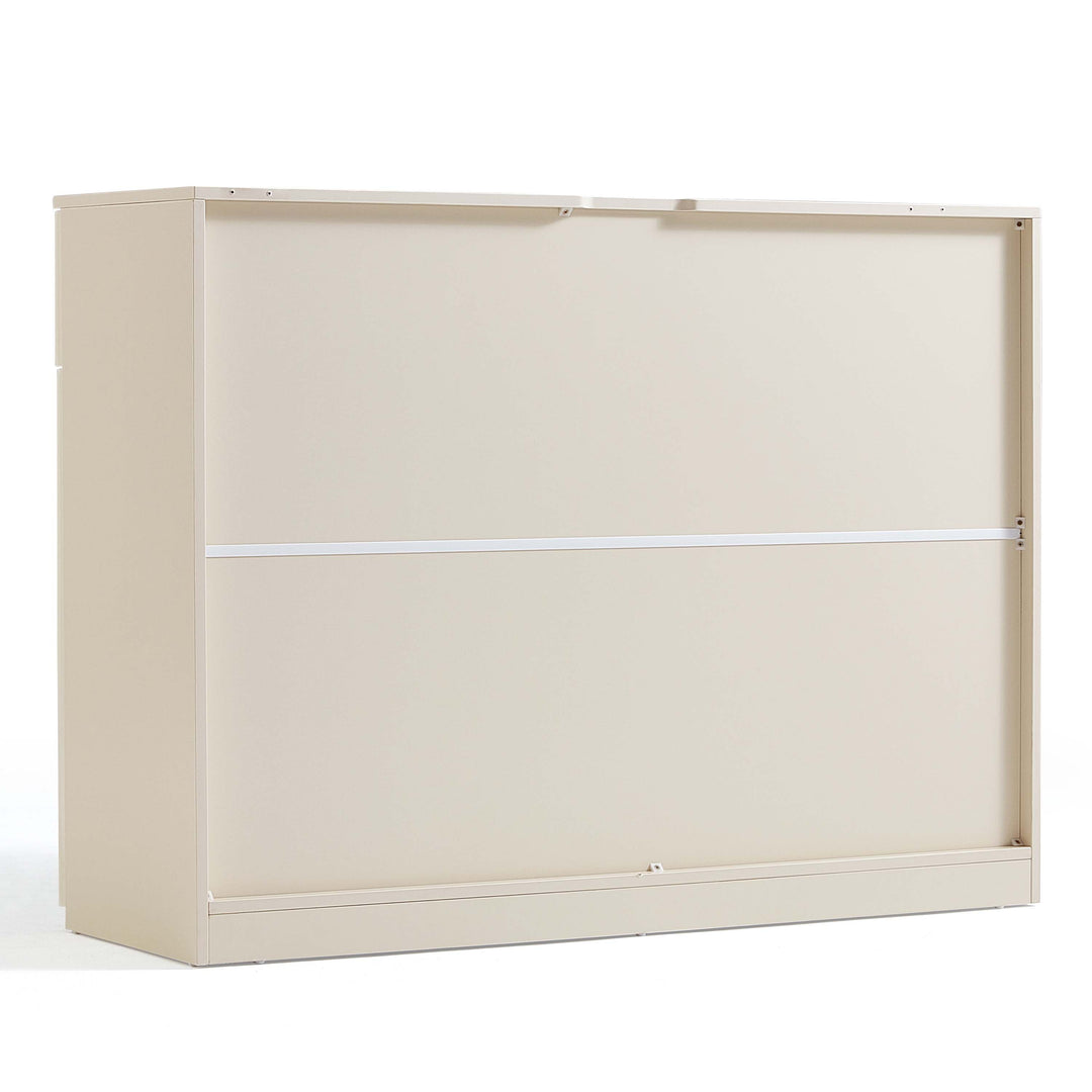 GEORGE 120cm White Low Sideboard