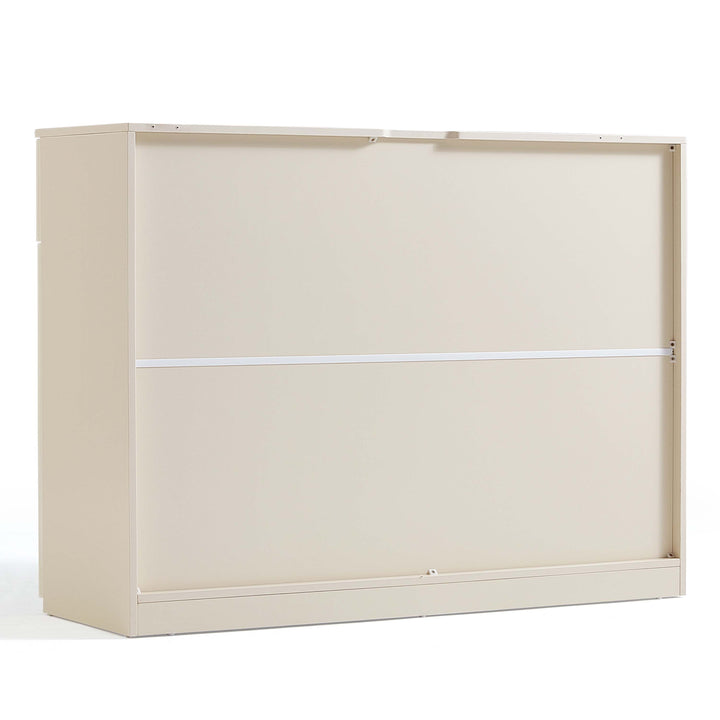 GEORGE 120cm White Low Sideboard