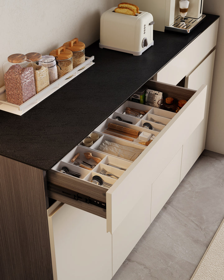 GANU 90cm Coffee Color Dining Sideboard