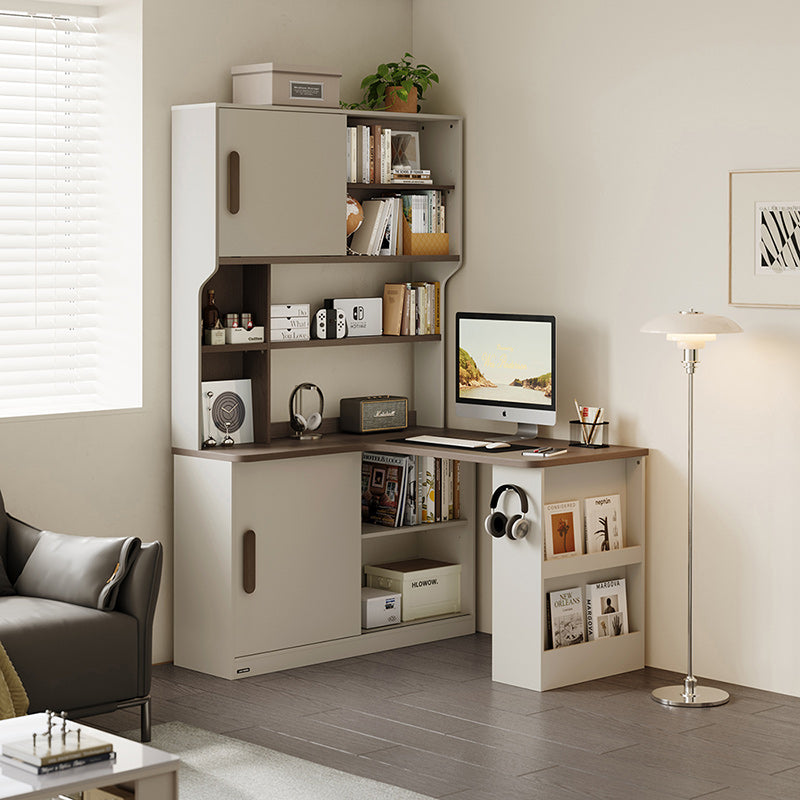 GORDON 140cm Corner Storage Desk with 120cm Counter