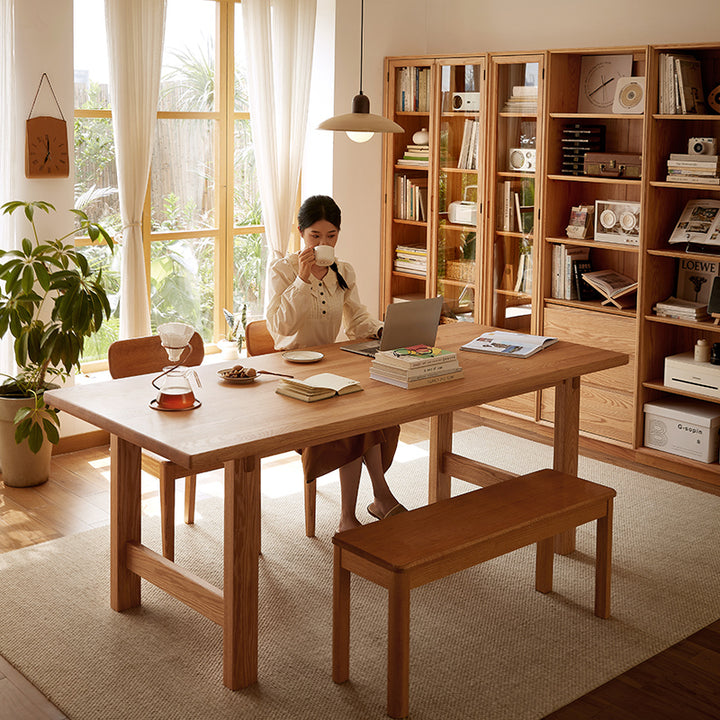 LUKAS Solid Oak Dining Table