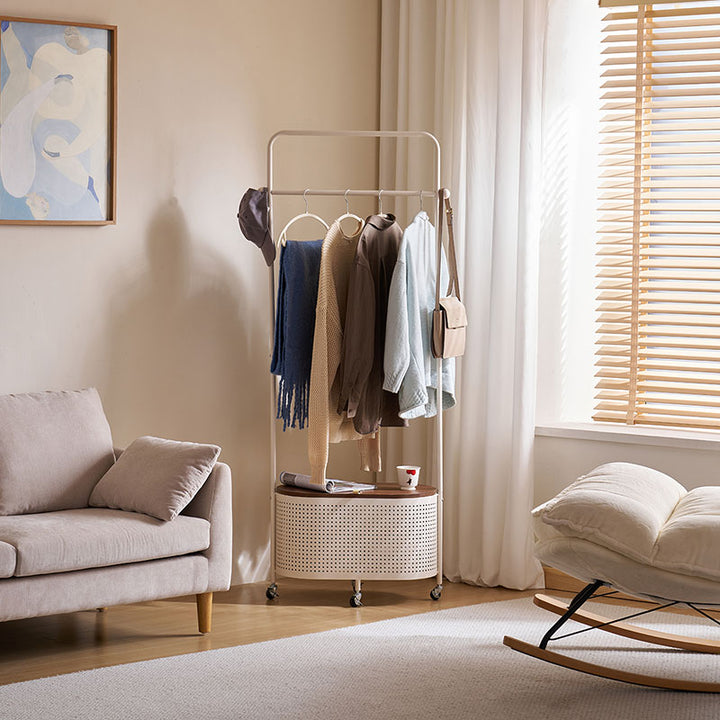 LINN Industrial Rolling Laundry Rack
