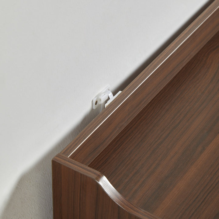 JENSEN Walnut Slatted Shoe Cabinet