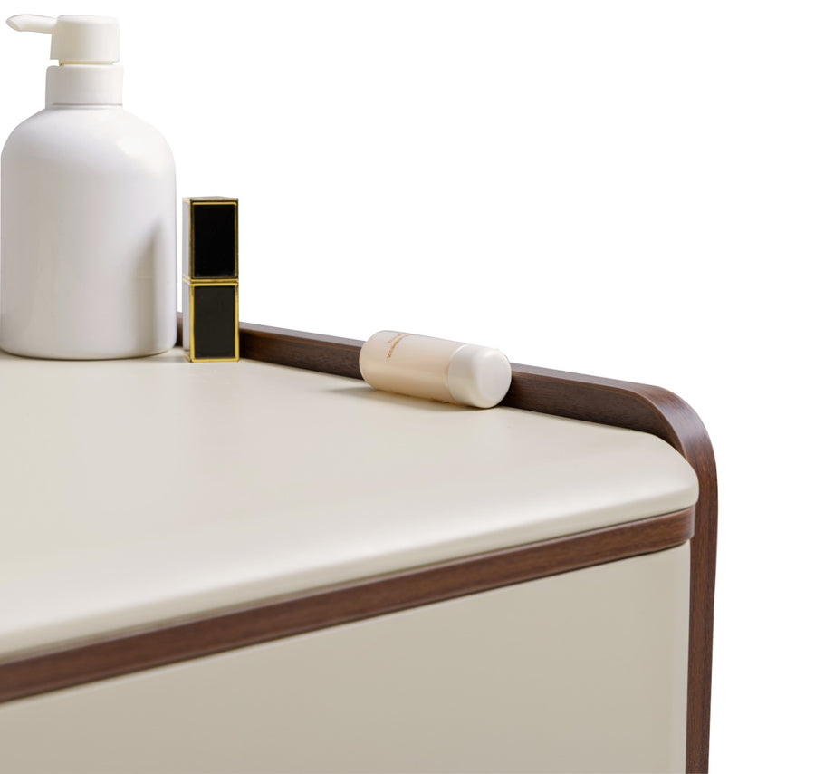 KIERAN Grey 3 Drawer Vanity Table