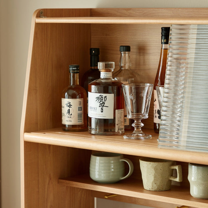 JOSHUA 150cm Wood Color Sideboard Set