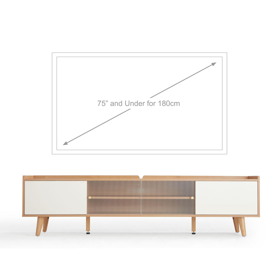 AALIYAH Solid-Wood Elevated TV Stand